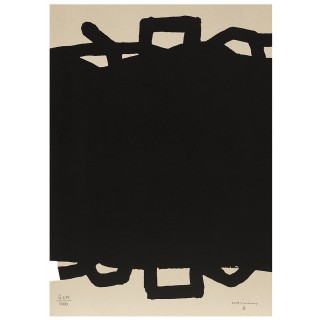 chillida, litografia, composición