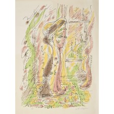 masson, litografia, mujer